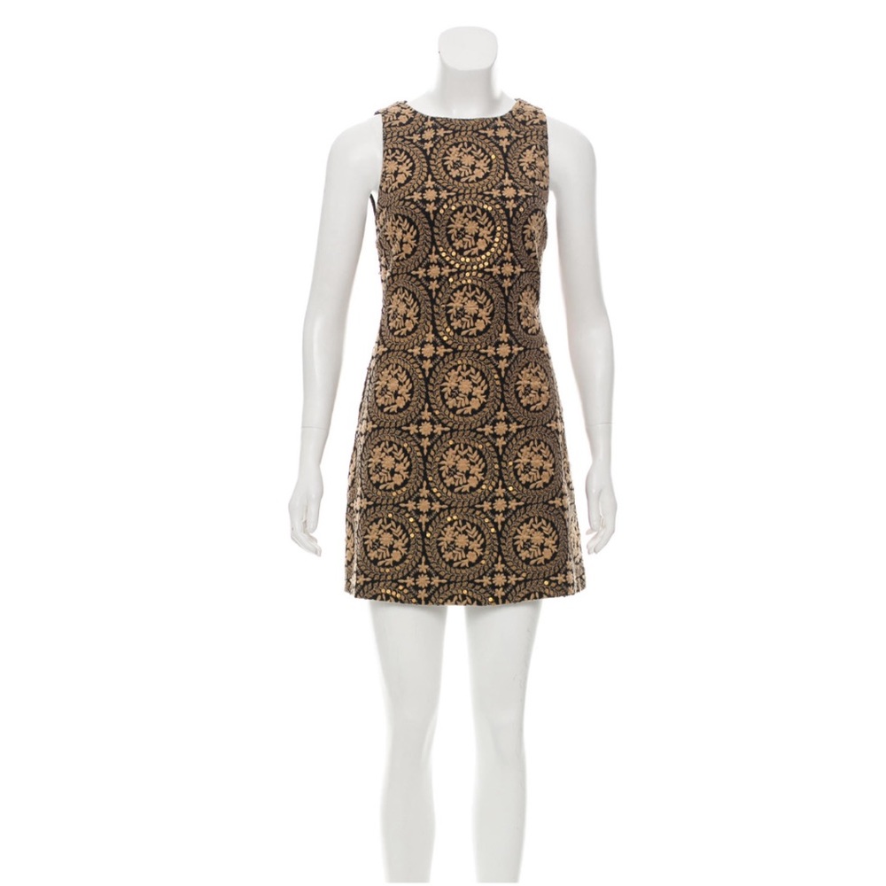 Alice + Olivia Embroidered Mini Dress